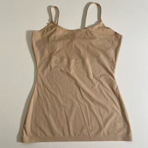 SPANX Top L Thinstincts Convertible Cami Shapewear Slimming Tank Stretch Beige